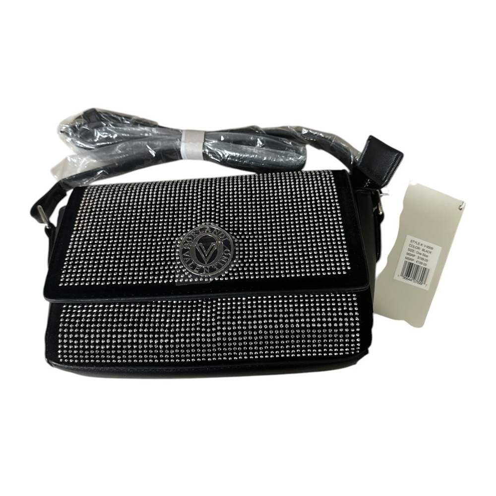 Black and Silver Studded Crossbody Bag